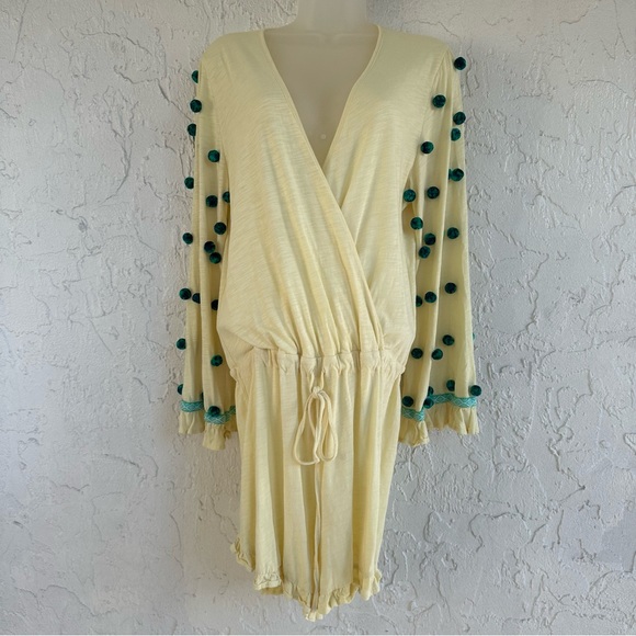 PITUSA Pima Mykonos Romper‎ One Size Pom Pom - Picture 2 of 8